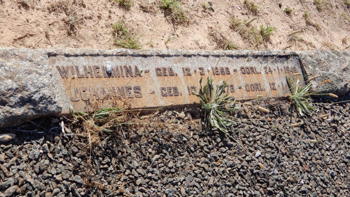 PIENAAR Wilhelmina 1868-1949 :: PIENAAR Johannes 1878-1949