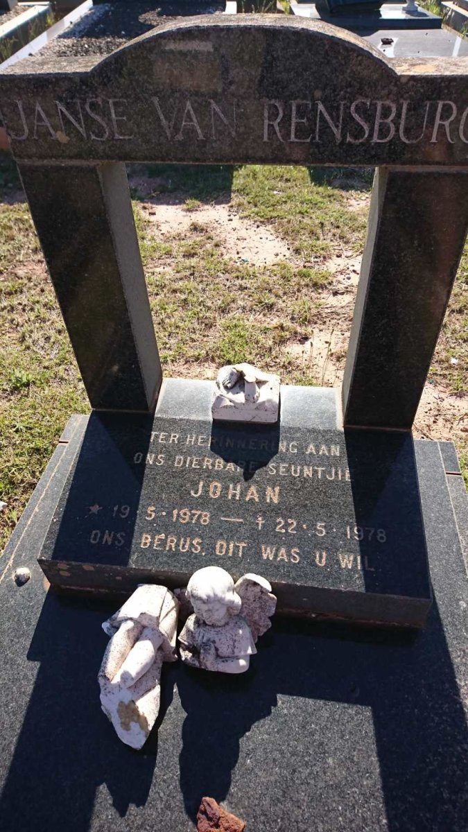 RENSBURG Johan, Janse van 1978-1978