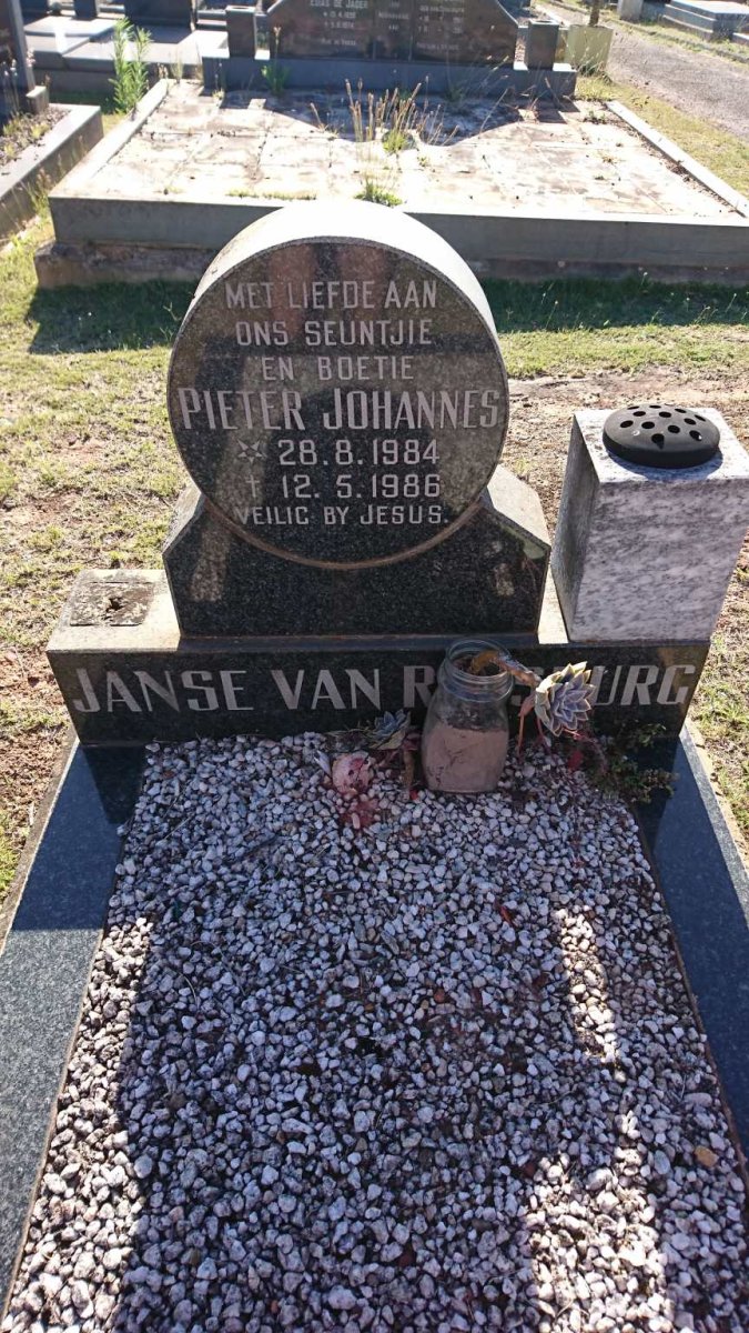 RENSBURG Pieter Johannes, Janse van 1984-1986