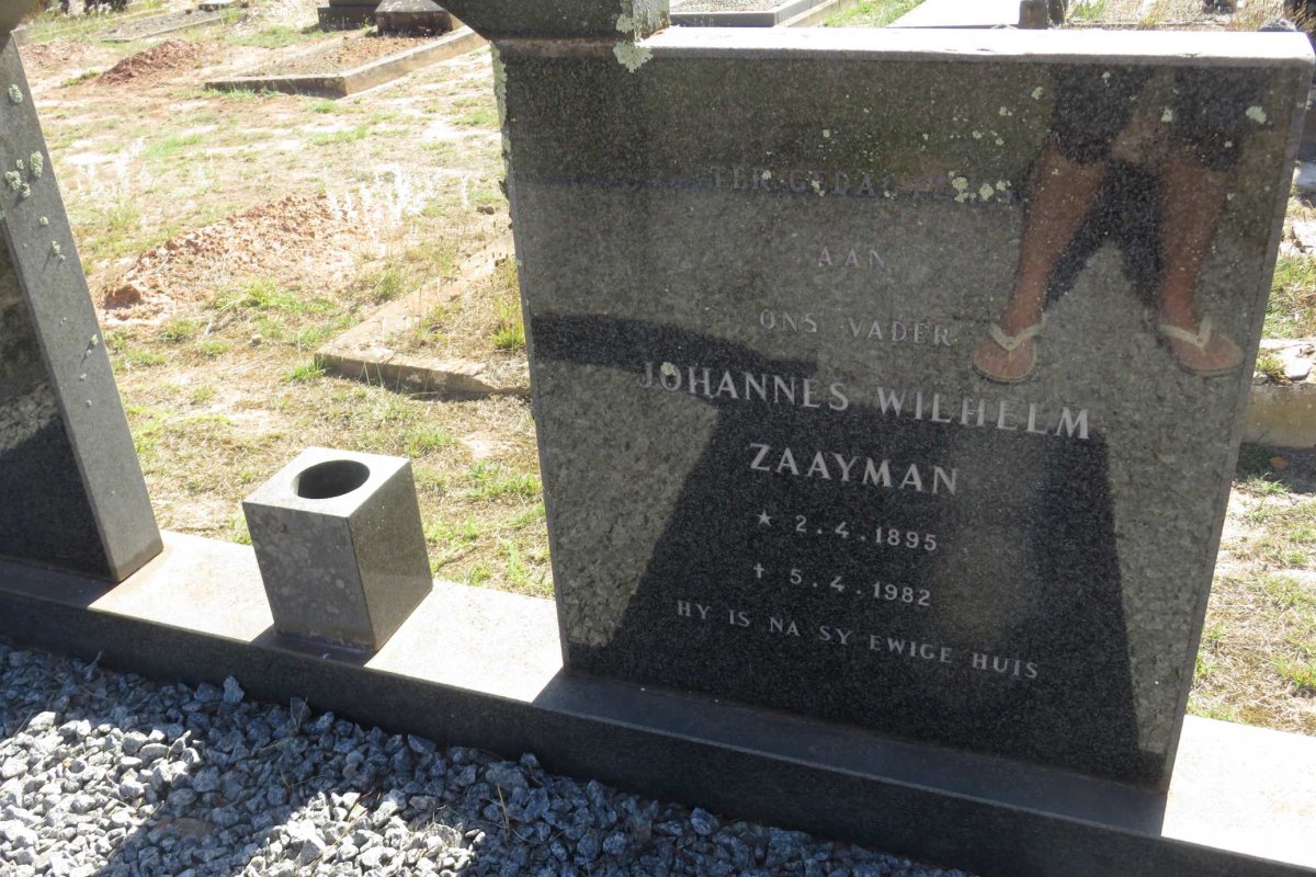 RENSBURG Johannes Wilhelm Zaayman, Janse van 1895-1982