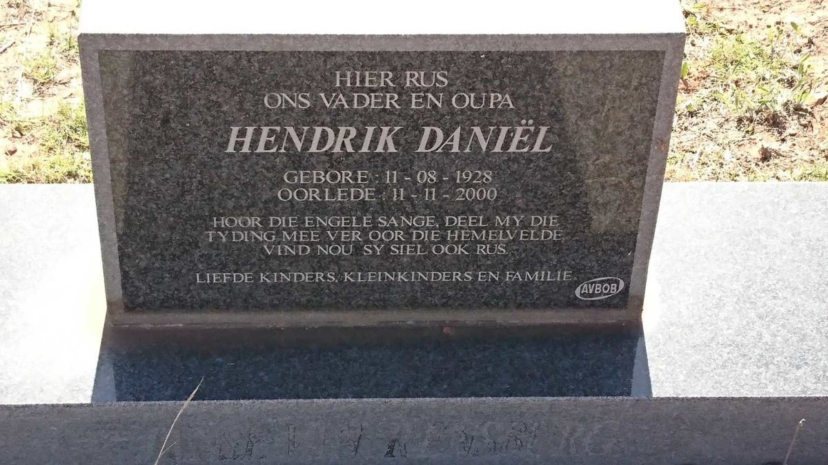RENSBURG Hendrik Daniel, Janse van 1928-2000