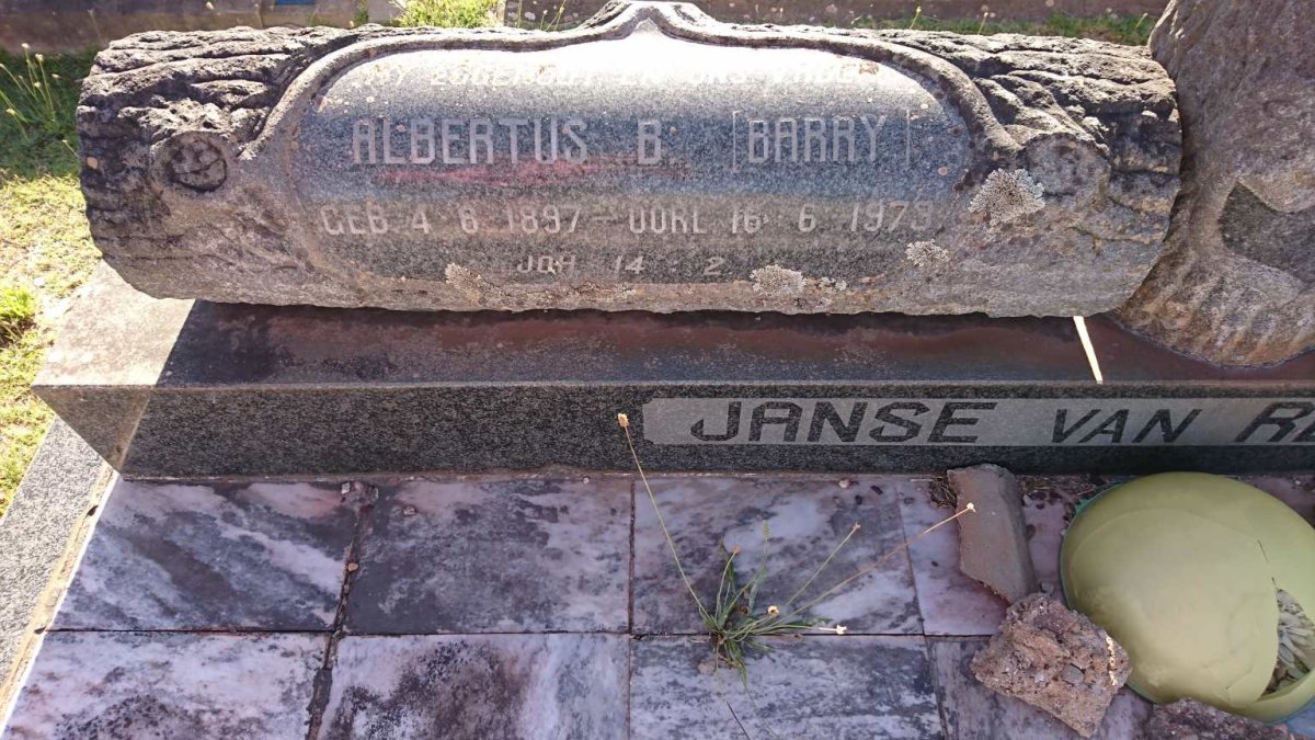RENSBURG Albertus B., Janse van 1897-1973