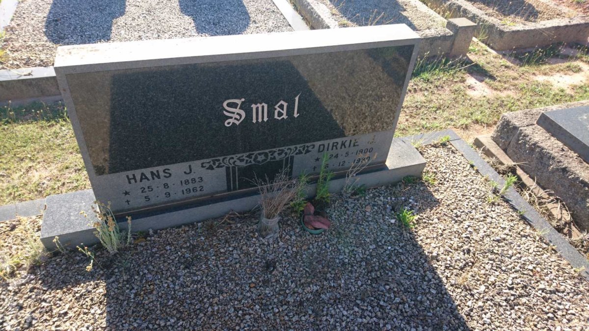 SMAL Hans J. 1883-1962 :: SMAL Dirkie J. 1900-198?