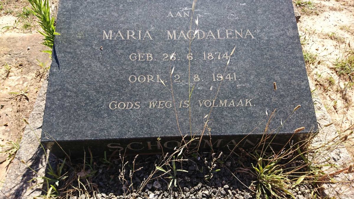 SCHOEMAN Maria Magdalena 1874-1941