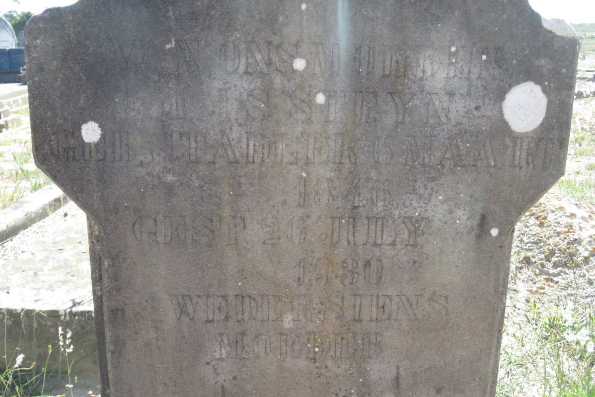 STEYN M.J.S. nee STADLER 1846-1930