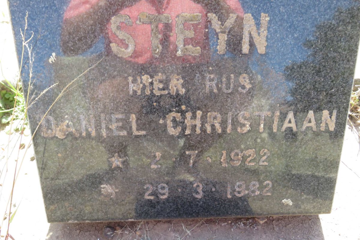 STEYN Daniel Christiaan 1922-1982