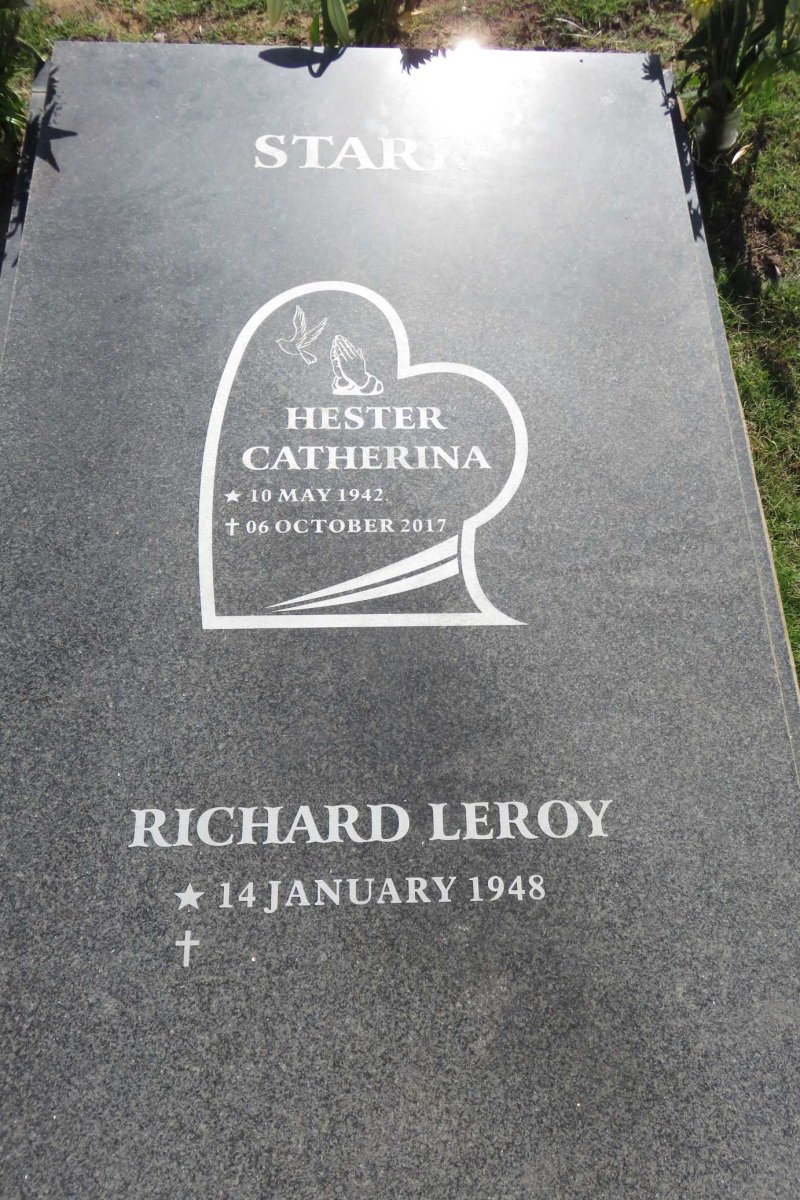 STARR Richard Leroy 1948- &amp; Hester Catherina 1942-2017