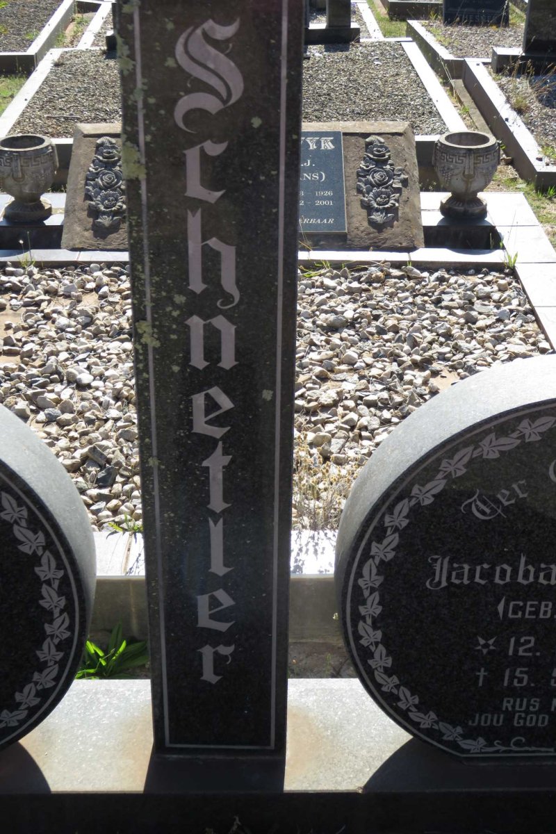 SCHNETLER Willem Simon 1914-1986 &amp; Jacoba Nicolina STEYN 1905-1988