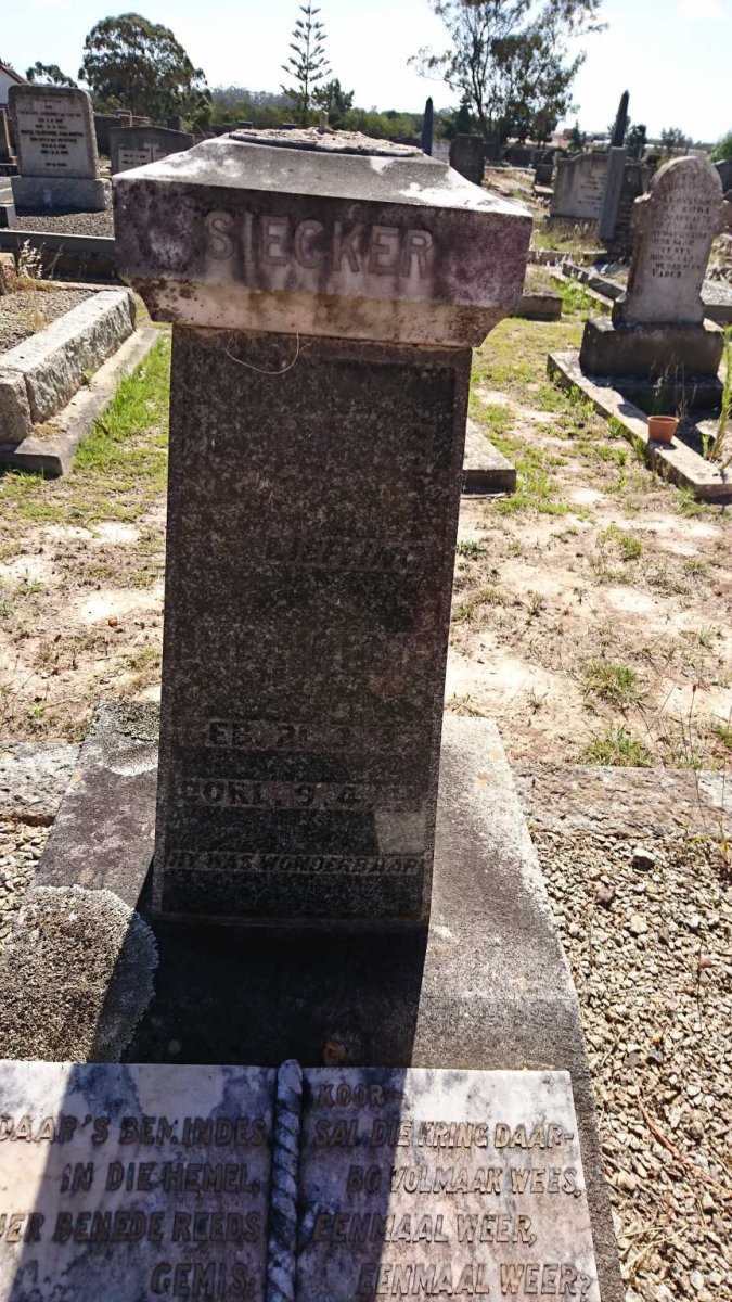 SIECKER Heinrich 1927-1941