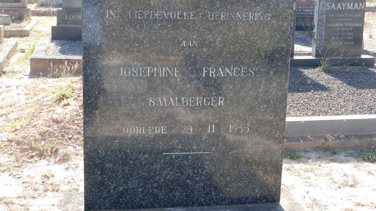 SMALBERGER Josephine Frances -1955