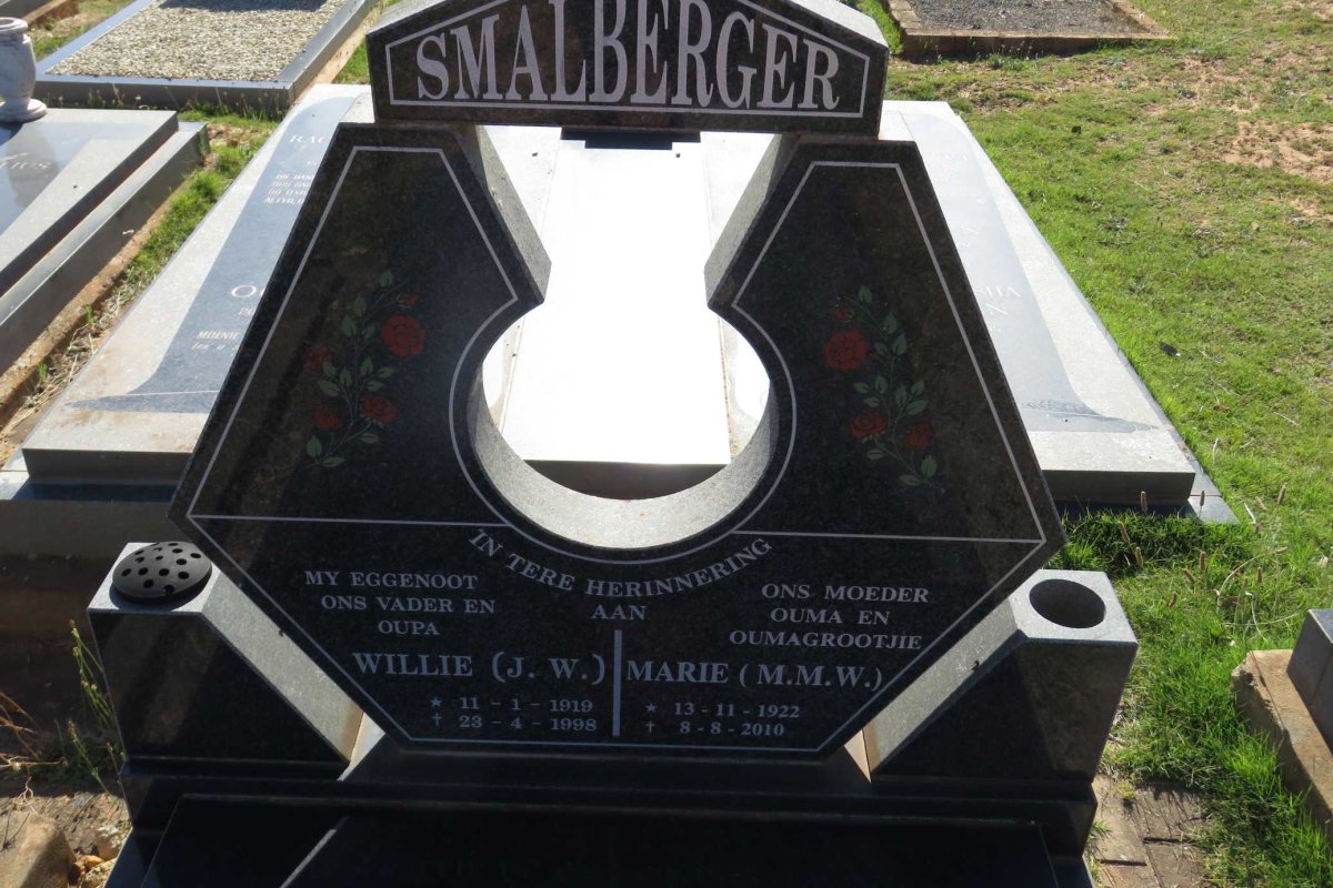 SMALBERGER J.W. 1919-1998 &amp; M.M.W. 1922-2010