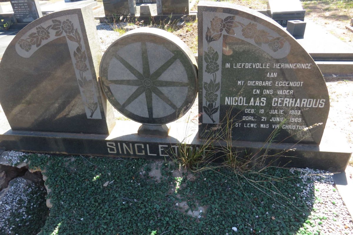 SINGLETON Nicolaas Gerhardus 1903-1969
