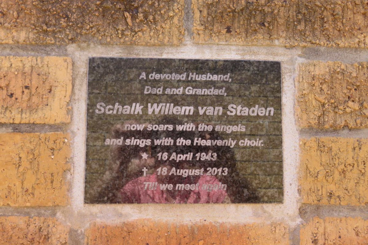 STADEN Schalk Willem, van 1943-2013