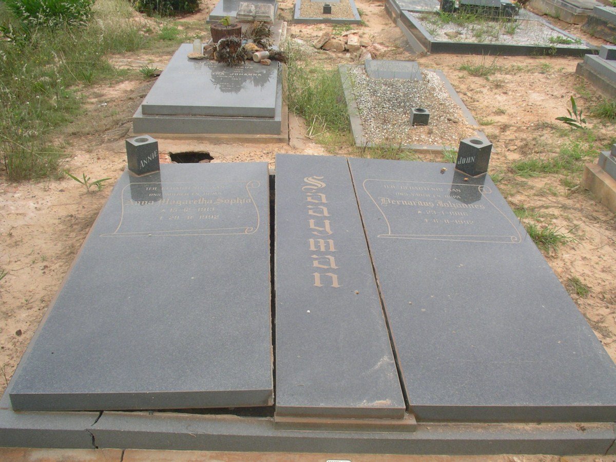 SAAYMAN Bernardus Johannes 1906-1992 &amp; Anna Magaretha Sophia 1913-1992