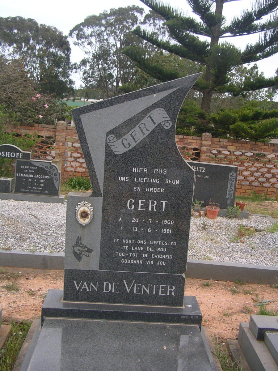 VENTER Gert, van de 1960-1981