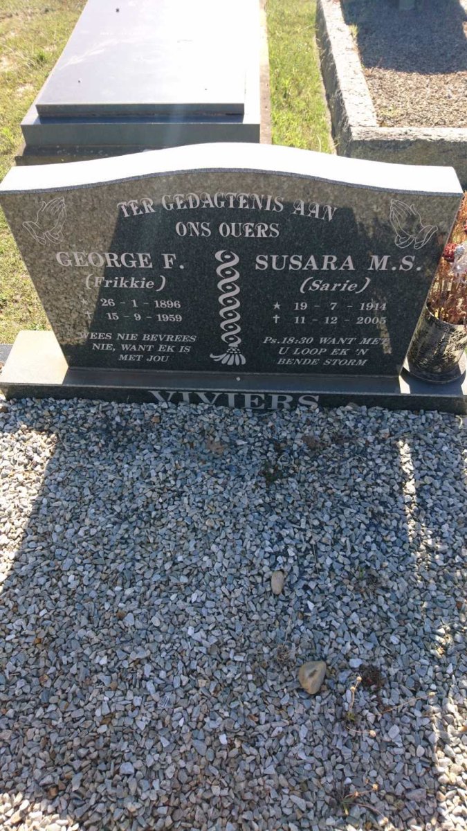 VIVIERS George F. 1896-1959 &amp; Susara M.S. 1914-2005