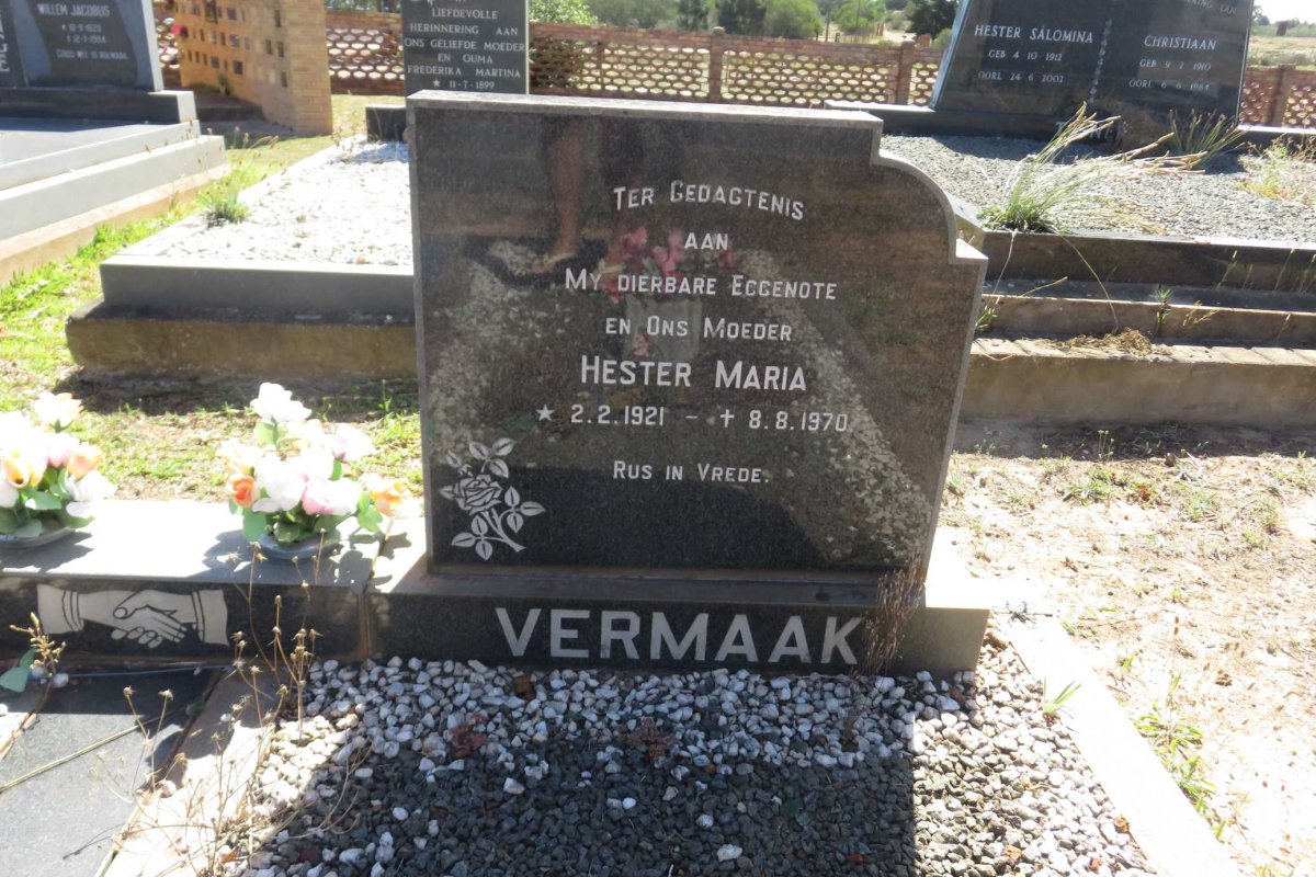 VERMAAK Hester Maria 1921-1970