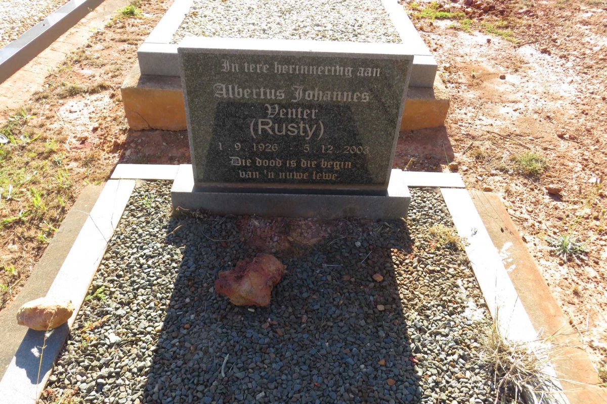 VENTER Albertus Johannes 1926-2003