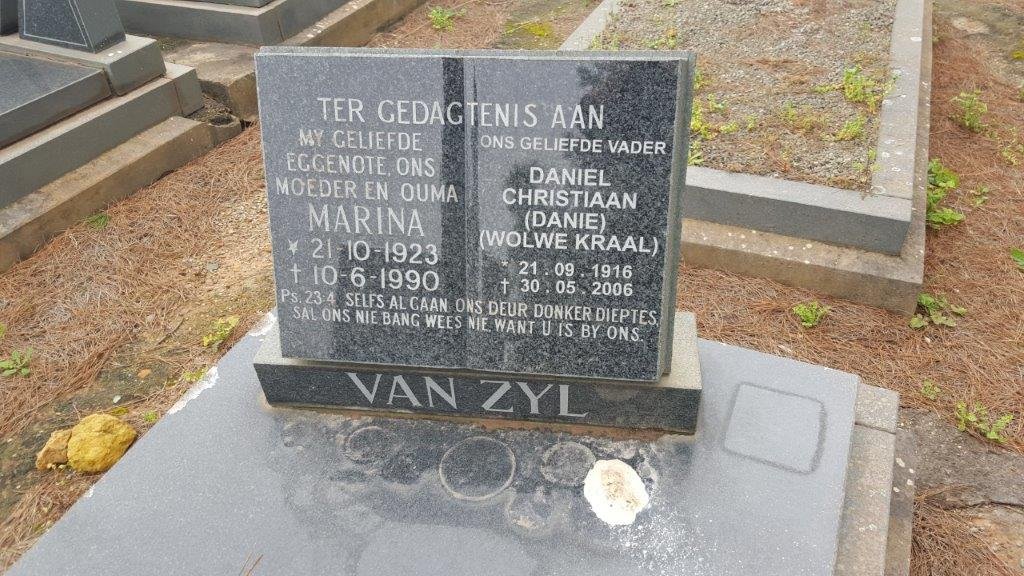 ZYL Daniel Christiaan, van 1916-2006 &amp; Marina 1923-1990