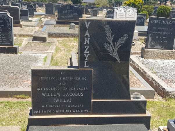 ZYL Willem Jacobus, van 1922-1973