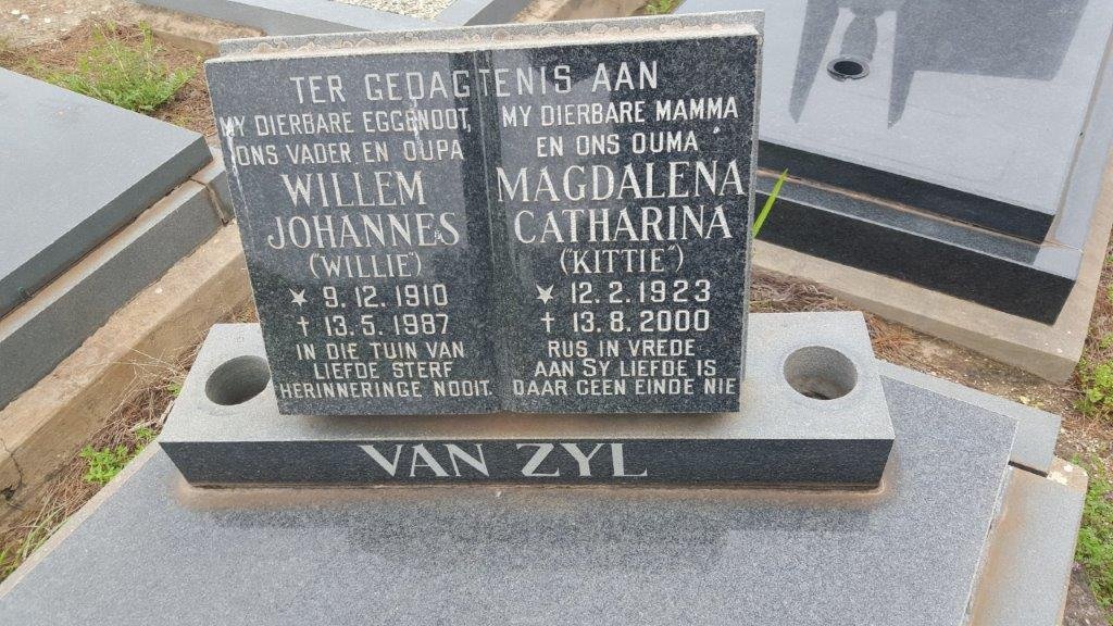 ZYL Willem Johannes, van 1910-1987 &amp; Magdalena Catharina 1923-2000