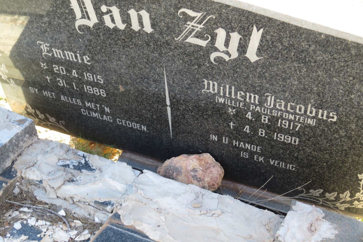 ZYL Willem Jakobus, van 1917-1990 &amp; Emmie 1915-1986