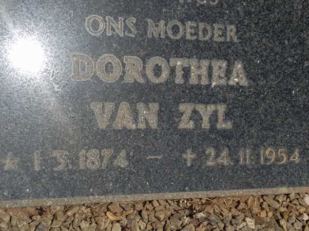 ZYL Dorothea, van 1874-1954
