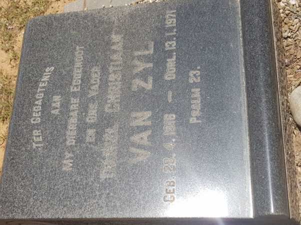ZYL Daniel Christiaan, van 1916-1971