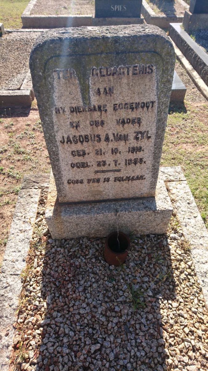 ZYL Jacobus A., van 1919-1956