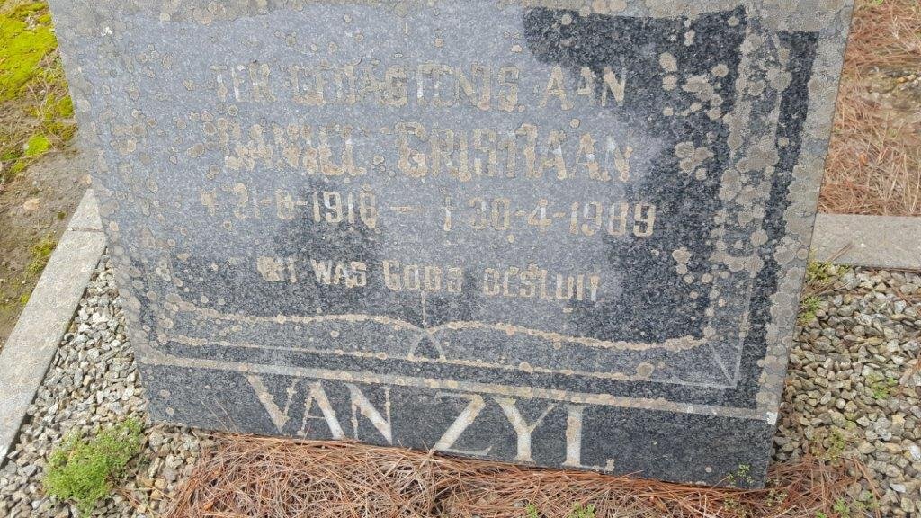 ZYL Daniel Cristiaan, van 191?-1989