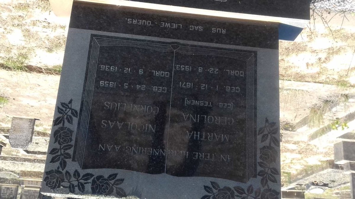 ? Nicolaas Cornelius 1859-1936 &amp; Martha Cerolina  nee TESNER 1871-1953