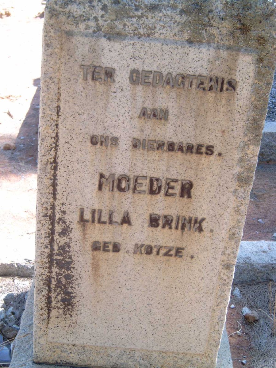 BRINK Lilla nee KOTZE
