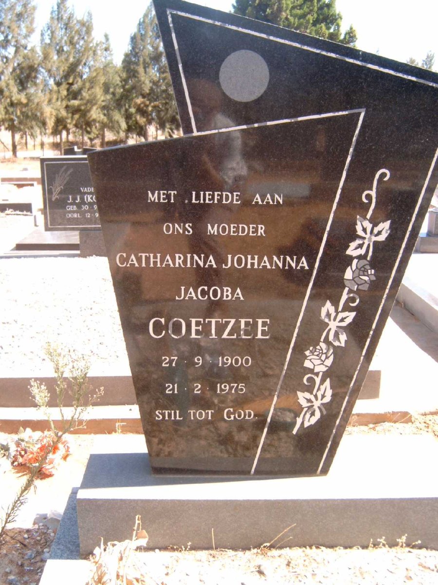 COETZEE Catharina Johanna Jacoba 1900-1975