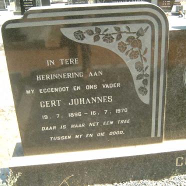 COETZEE Gert Johannes 1896-1970 &amp; Christina Hendriena EHLERS 1886-1976