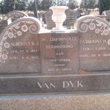 DYK Albertus B.J., van 1882-1961 &amp; Catherina H. 1901-1986