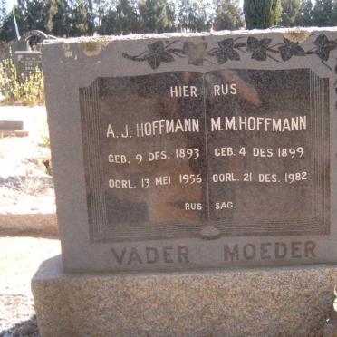 HOFFMANN A.J. 1893-1956 &amp; M.M. 1899-1982