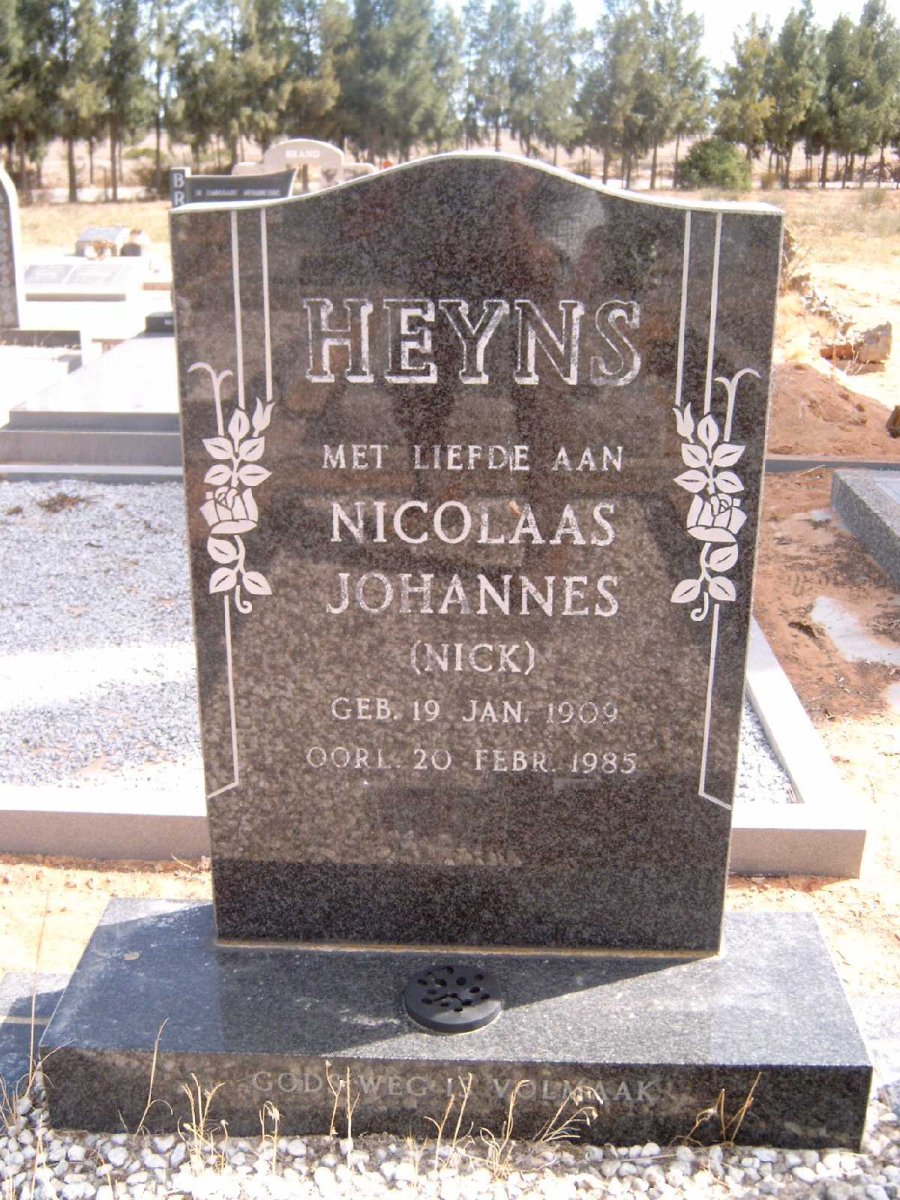 HEYNS Nicolaas Johannes 1909-1985