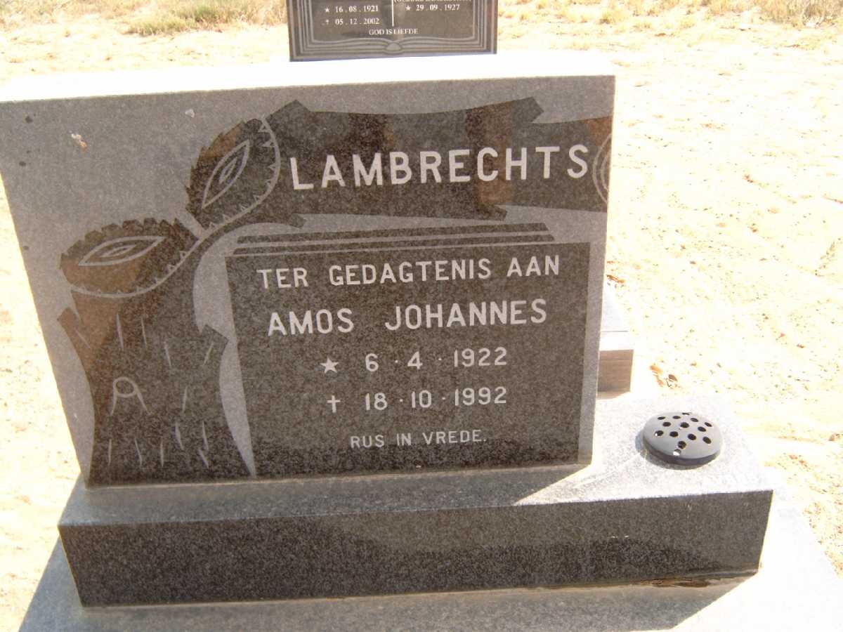 LAMBRECHTS Amos Johannes 1922-1992