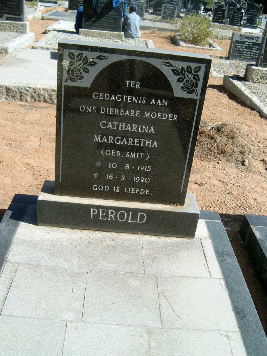PEROLD Catharina Margaretha nee SMIT 1915-1990