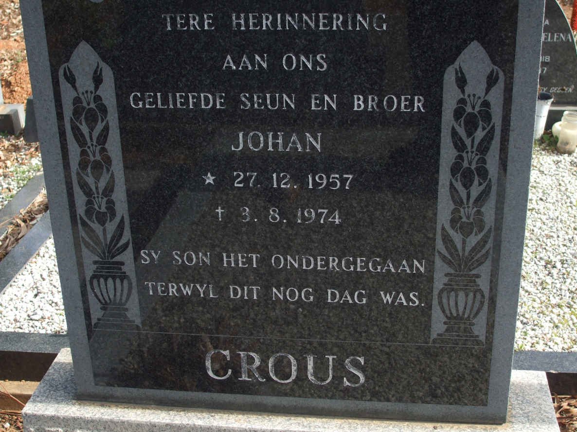 CROUS Johan 1957-1974