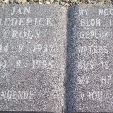 CROUS Jan Frederick 1937-1995