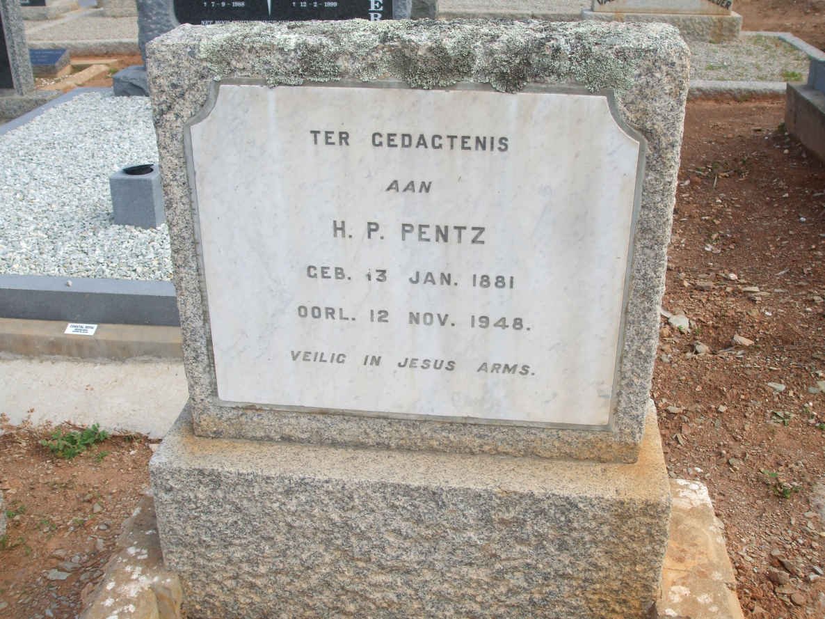 PENTZ H.P. 1881-1948