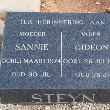 STEYN Gideon -1964 &amp; Sannie -1974