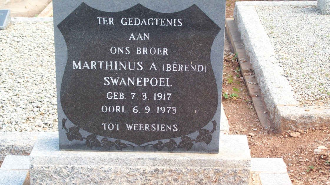 SWANEPOEL Marthinus A. 1917-1973