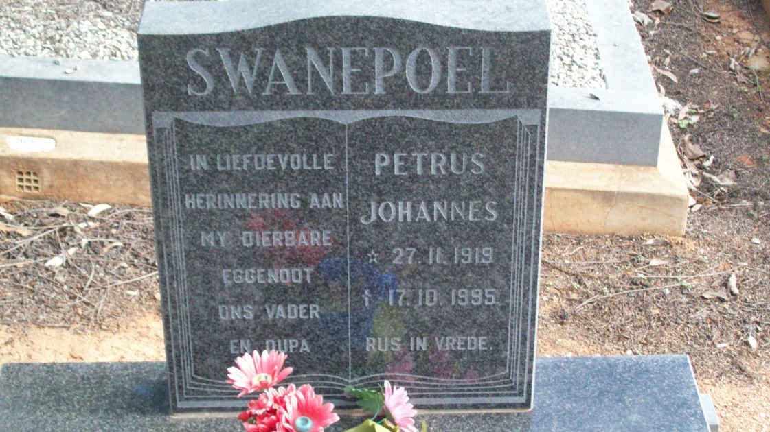 SWANEPOEL Petrus Johannes 1919-1995