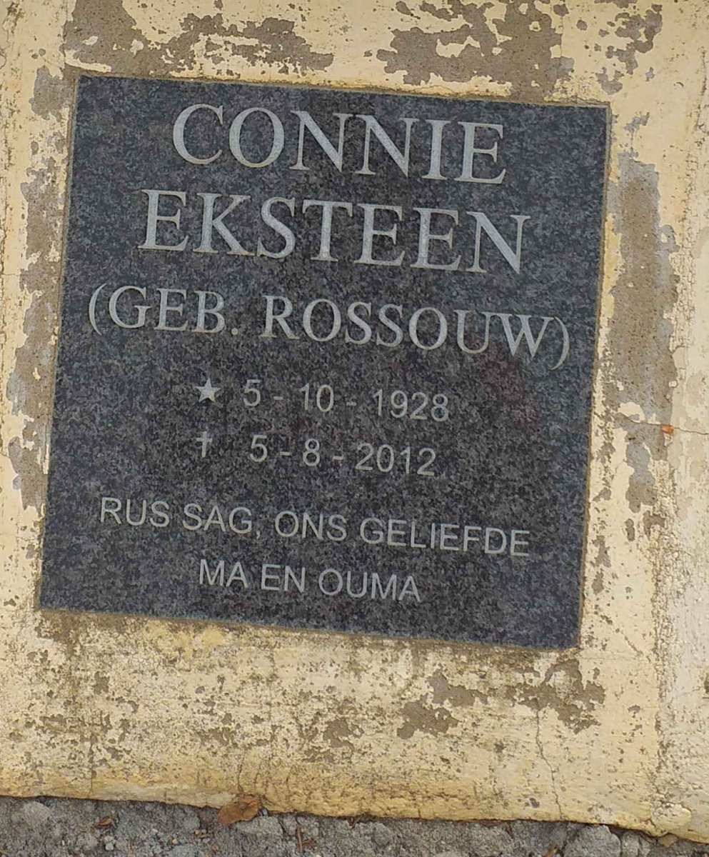 EKSTEEN Connie nee ROSSOUW 1928-2012