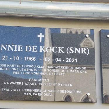 KOCK Jannie, de 1966-2021