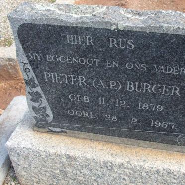 BURGER A.P. 1879-1957