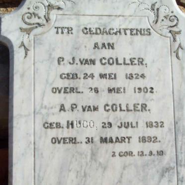 COLLER P.J., van 1824-1902 &amp; A.P. HUGO 1832-1892