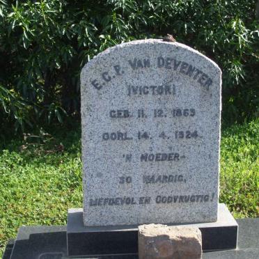 DEVENTER E.C.P., van nee VICTOR 1869-1924
